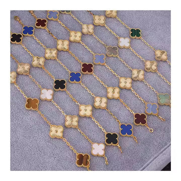 Clover Laser-Cut Bracelet – Luxe Shine, Everyday Charm